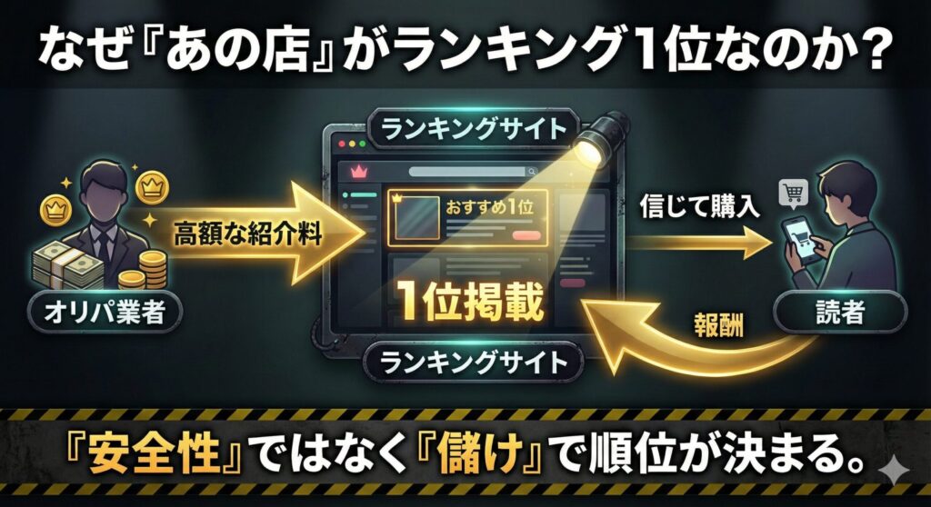 オリパ詐欺を見抜く「3分間」の鉄則！おすすめランキングを捨て公安委員会を検索せよ
