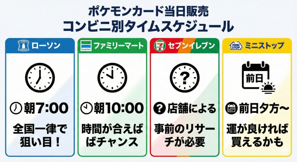 【2026最新】ポケモンカード当日販売はどこ？コンビニ・量販店の開始時間と攻略法