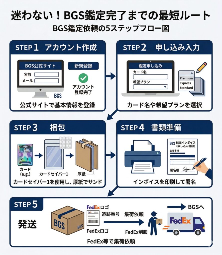 BGS鑑定の出し方の具体的な手順と5つのステップ