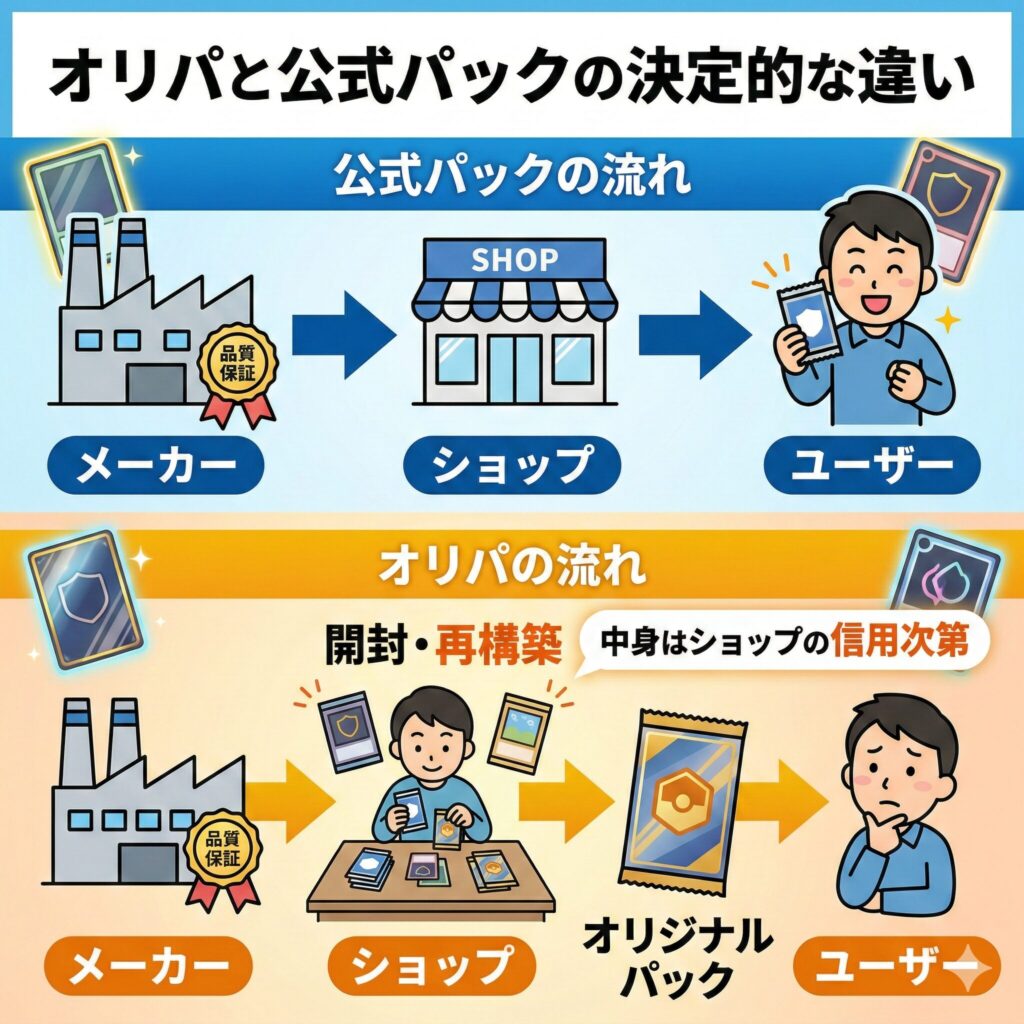 【完全図解】オリパの意味と仕組みとは？安全な優良店の見分け方を元店長が解説