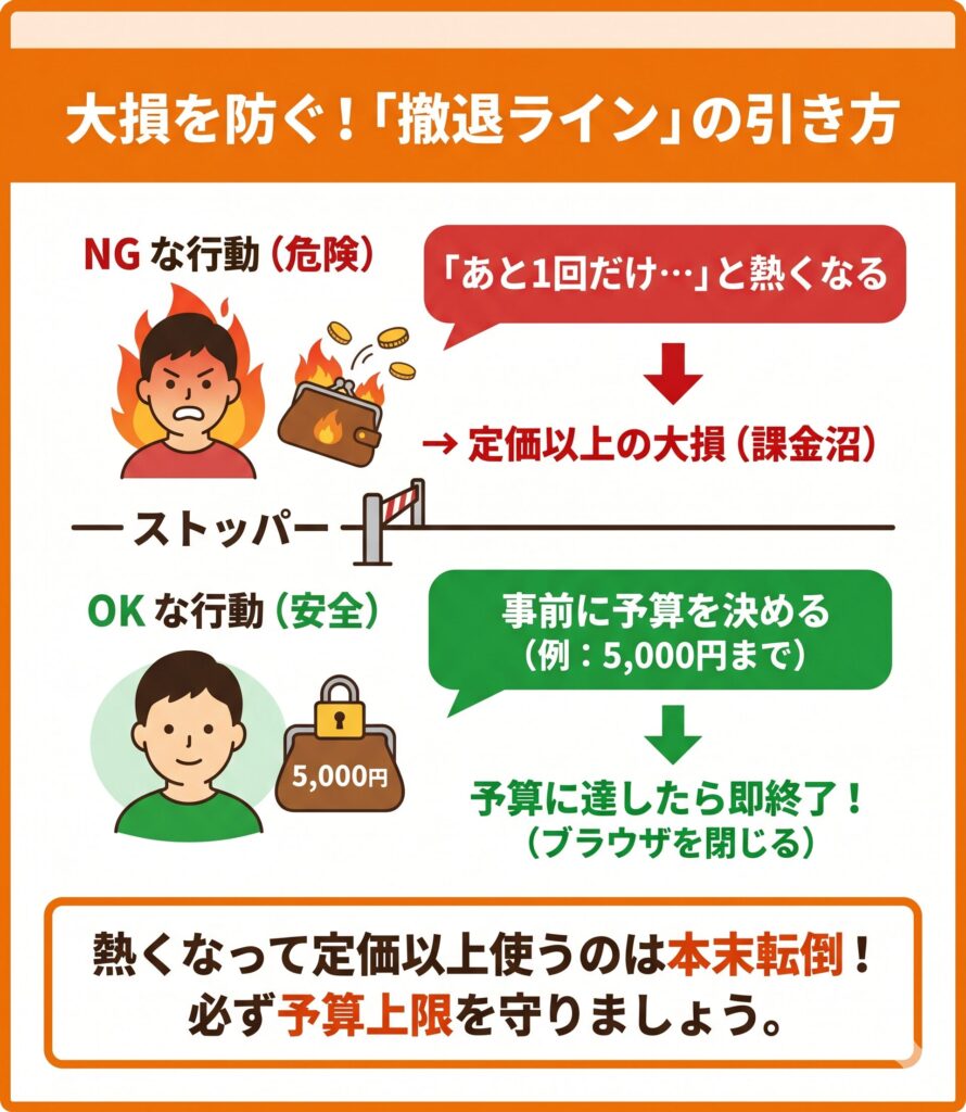 エクストレカでSwitch2を狙う際の「撤退ライン」の決め方