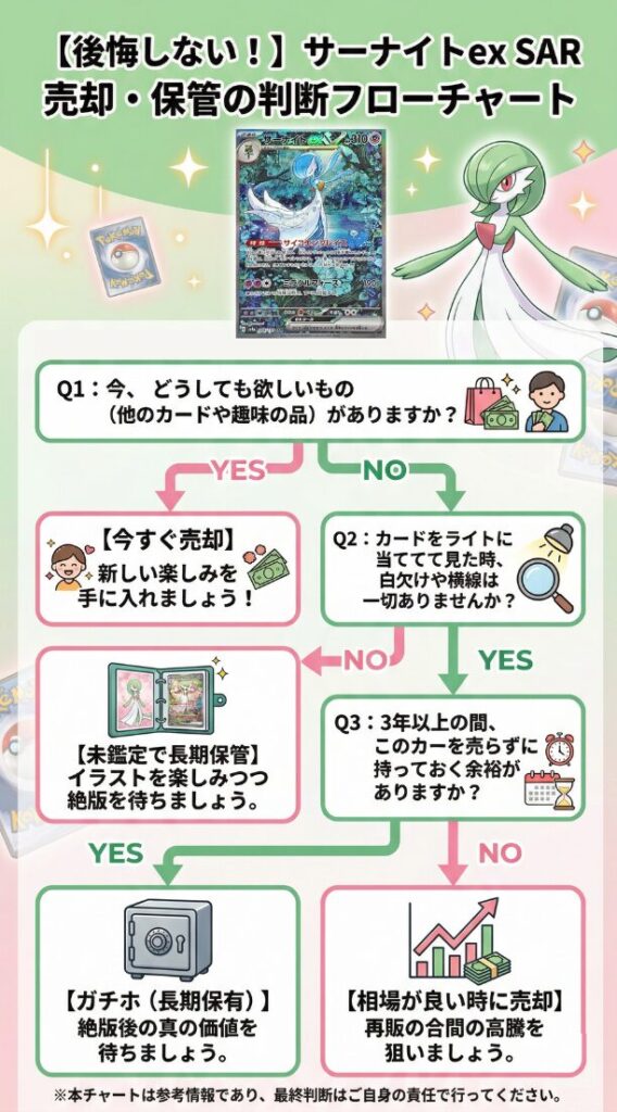 サーナイトSAR ex 売却判断フローチャート